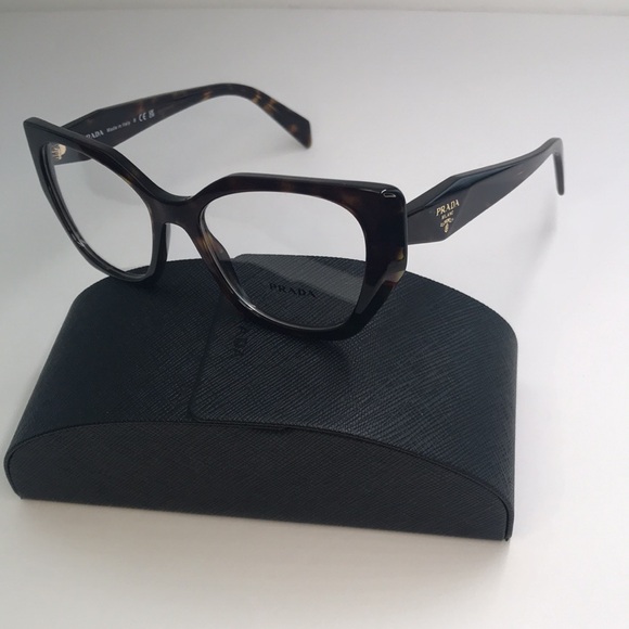 New Authentic Prada Demo Butterfly Ladies Eyeglasses PR 18WV 2AU1O1 52. - Picture 13 of 15